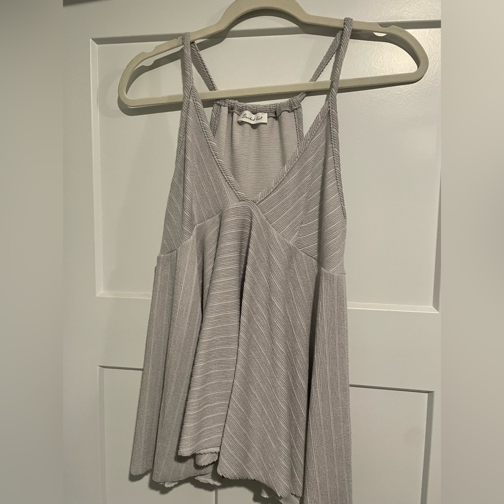 Gray Baby Doll Style BucketList Tank Size Small